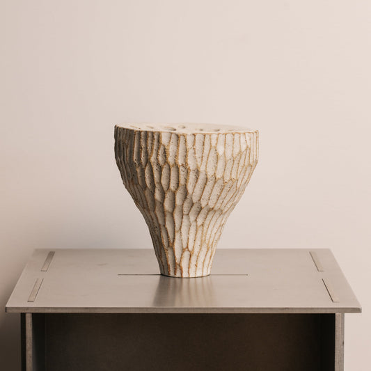 Ren Vase - Stone/White