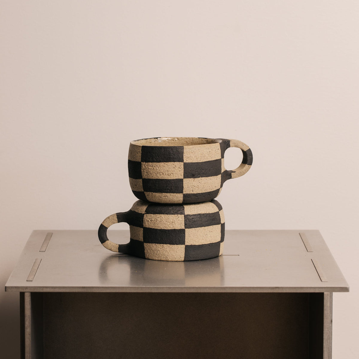 Checker & Stone Mug